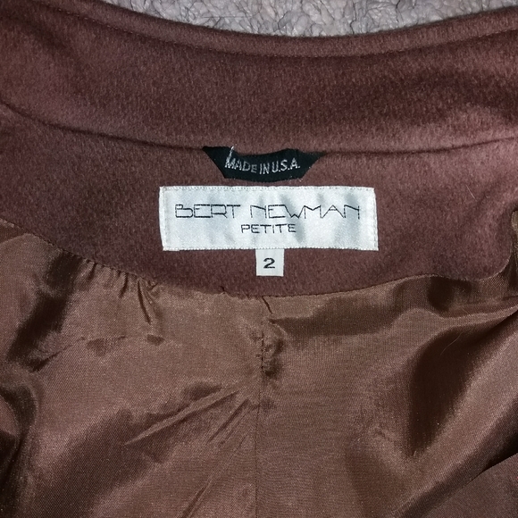 90's Light Beige Long Wool Swing Coat by Bert Newman main image 1